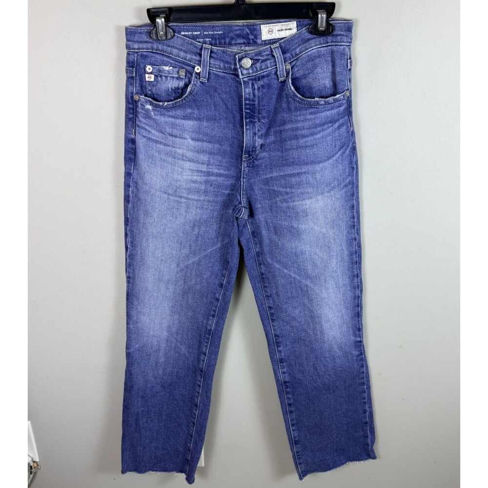 AG Adriano Goldschmied Brinley Crop Mid-Rise Straight Jeans Women's 26